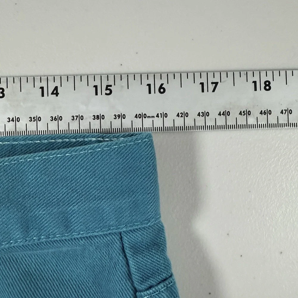 Vtg 90's Levi's 40550-8645‎ White Tab Jeans Mens 33x34 (32x32.5) Teal USA Made